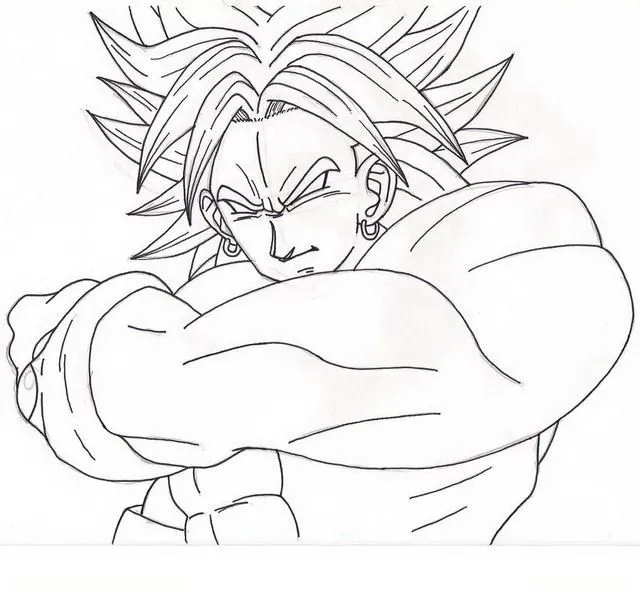 COLOREA TUS DIBUJOS: Broly para colorear