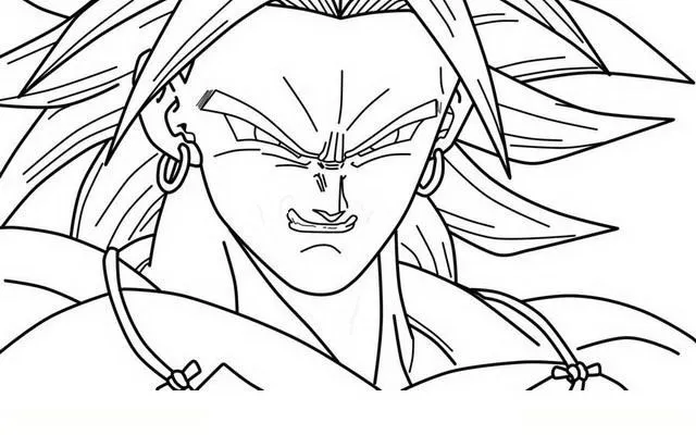 COLOREA TUS DIBUJOS: Broly para colorear