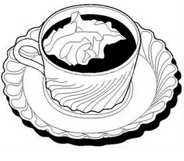 COLOREA TUS DIBUJOS: Café para colorear y pintar COLOREA TUS DIBUJOS: Café para colorear y pintar