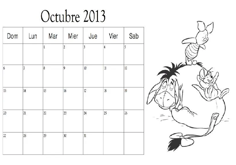 COLOREA TUS DIBUJOS: Dibujo del mes de Octubre 2013 para Colorear COLOREA TUS DIBUJOS: Dibujo del mes de Octubre 2013 para Colorear