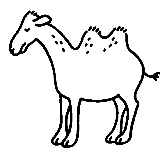 COLOREA TUS DIBUJOS: Camellos para colorear