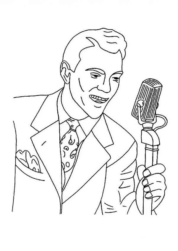 COLOREA TUS DIBUJOS: Cantantes para colorear COLOREA TUS DIBUJOS: Cantantes para colorear