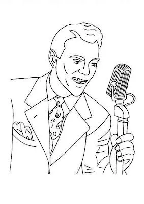 COLOREA TUS DIBUJOS: Cantantes para colorear COLOREA TUS DIBUJOS: Cantantes para colorear
