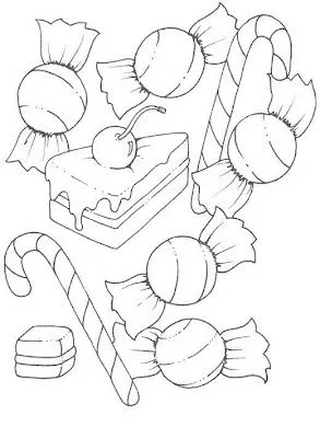 COLOREA TUS DIBUJOS: Caramelos para colorear y pintar COLOREA TUS DIBUJOS: Caramelos para colorear y pintar