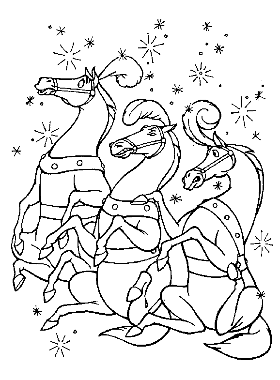 COLOREA TUS DIBUJOS: Caballos de Carruaje de Cenicienta para colorear COLOREA TUS DIBUJOS: Caballos de Carruaje de Cenicienta para colorear