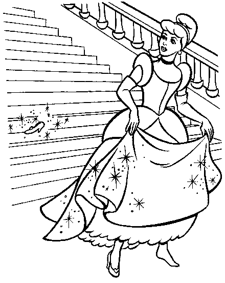 COLOREA TUS DIBUJOS: Cenicienta para colorear COLOREA TUS DIBUJOS: Cenicienta para colorear
