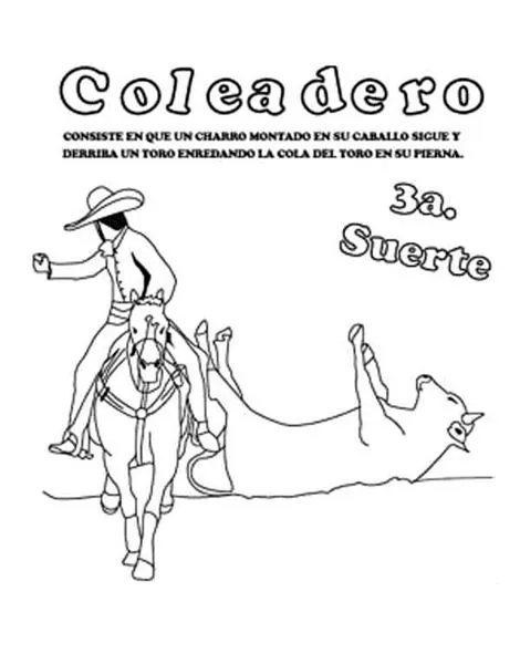 COLOREA TUS DIBUJOS: Charros para colorear