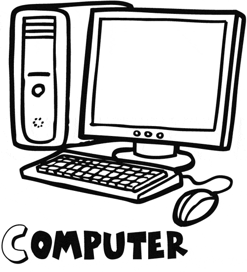 Partes del computador en inglés para colorear - Imagui Partes del computador en inglés para colorear - Imagui