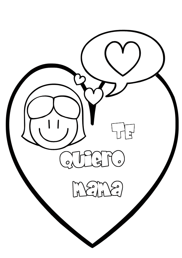 COLOREA TUS DIBUJOS: Dibujo de un Corazón para Mama, para Colorear ... COLOREA TUS DIBUJOS: Dibujo de un Corazón para Mama, para Colorear ...