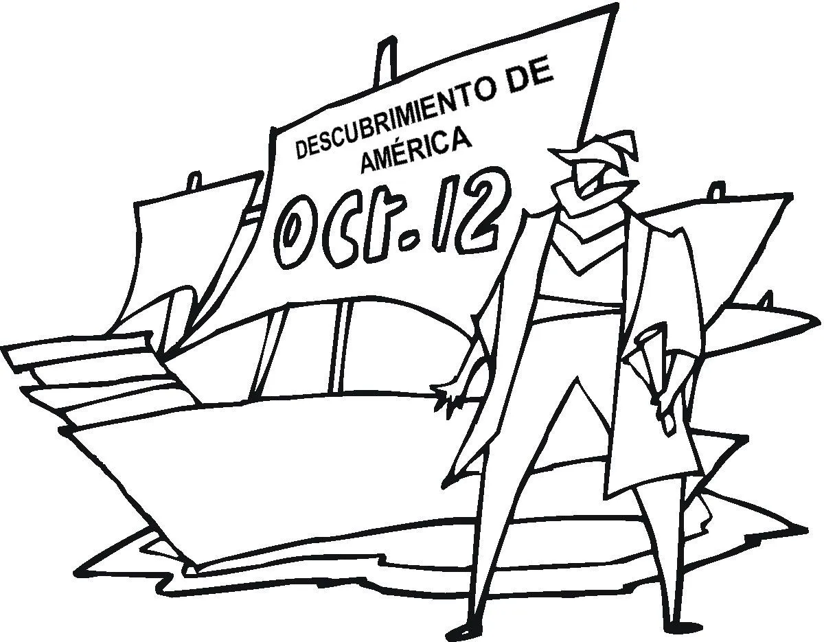 COLOREA TUS DIBUJOS: Dibujo del descubrimiento de America para ... COLOREA TUS DIBUJOS: Dibujo del descubrimiento de America para ...