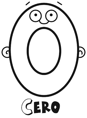 COLOREA TUS DIBUJOS: Dibujo del numero cero para colorear COLOREA TUS DIBUJOS: Dibujo del numero cero para colorear