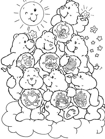 COLOREA TUS DIBUJOS: Dibujo de los Ositos cariñositos COLOREA TUS DIBUJOS: Dibujo de los Ositos cariñositos