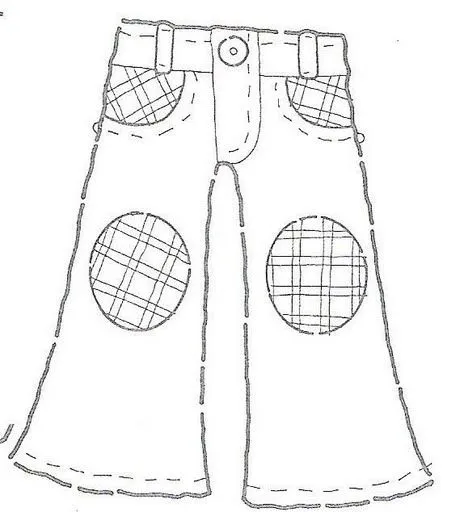 COLOREA TUS DIBUJOS: Dibujo de pantalon