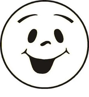 COLOREA TUS DIBUJOS: Cara feliz para colorear y pintar COLOREA TUS DIBUJOS: Cara feliz para colorear y pintar
