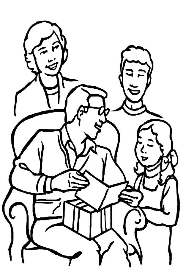 COLOREA TUS DIBUJOS: Padre e Hija para colorear y pintar COLOREA TUS DIBUJOS: Padre e Hija para colorear y pintar