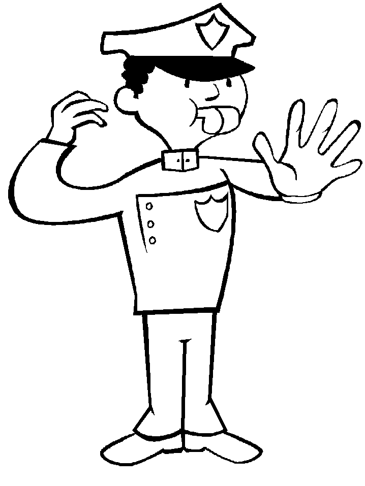 COLOREA TUS DIBUJOS: Dibujo de policia de trancito para colorear COLOREA TUS DIBUJOS: Dibujo de policia de trancito para colorear