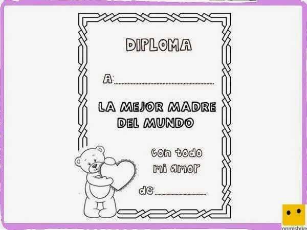 COLOREA TUS DIBUJOS: Diplomas para colorear