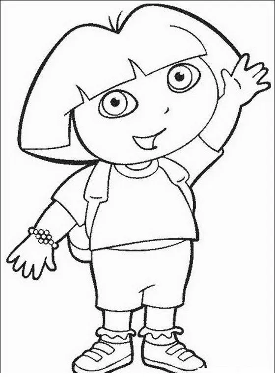 COLOREA TUS DIBUJOS: Personajes de Dora la exploradora para colorear