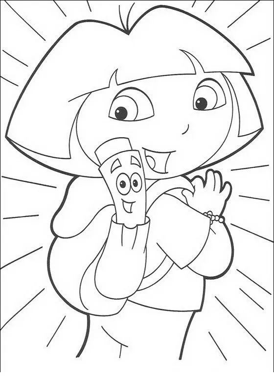 COLOREA TUS DIBUJOS: Dora la exploradora para colorear COLOREA TUS DIBUJOS: Dora la exploradora para colorear
