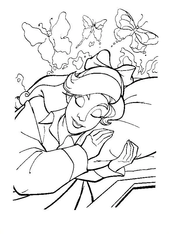 Anastasia Durmiendo para colorear - Dibujo Views Anastasia Durmiendo para colorear - Dibujo Views