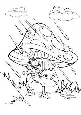 COLOREA TUS DIBUJOS: Flip protejiendose del agua en hongo para ... COLOREA TUS DIBUJOS: Flip protejiendose del agua en hongo para ...