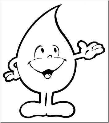 COLOREA TUS DIBUJOS: Gota de agua para colorear COLOREA TUS DIBUJOS: Gota de agua para colorear