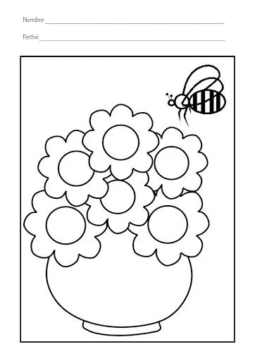 COLOREA DIBUJOS INFANTILES DE LA PRIMAVERA