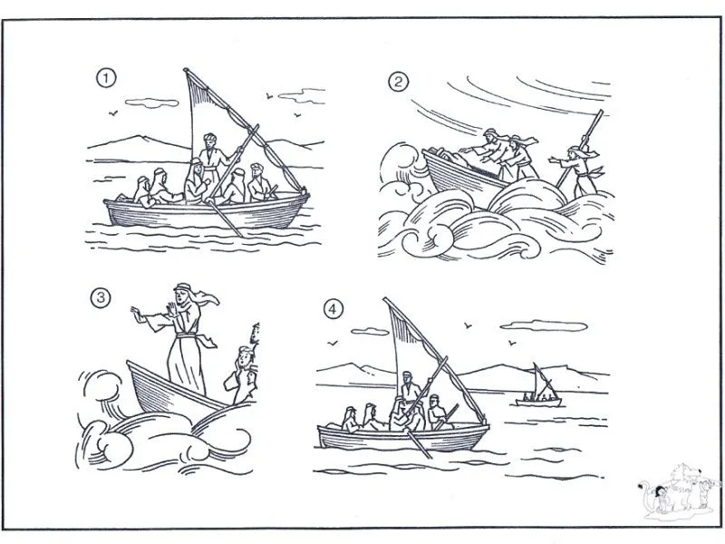 COLOREA TUS DIBUJOS: Jesús calma la tempestad COLOREA TUS DIBUJOS: Jesús calma la tempestad
