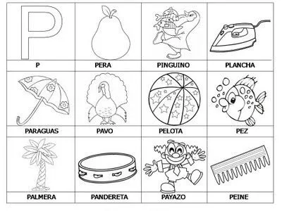 COLOREA TUS DIBUJOS: Laminas con dibujos para aprender palabras y ... COLOREA TUS DIBUJOS: Laminas con dibujos para aprender palabras y ...