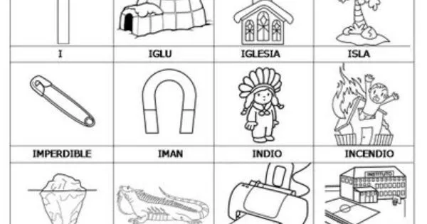 COLOREA TUS DIBUJOS: Laminas con dibujos para aprender palabras y ... COLOREA TUS DIBUJOS: Laminas con dibujos para aprender palabras y ...