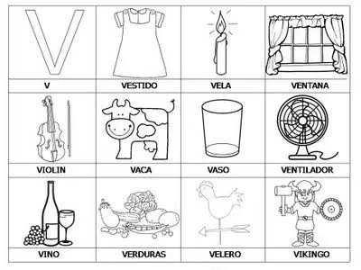 COLOREA TUS DIBUJOS: Laminas con dibujos para aprender palabras y ... COLOREA TUS DIBUJOS: Laminas con dibujos para aprender palabras y ...