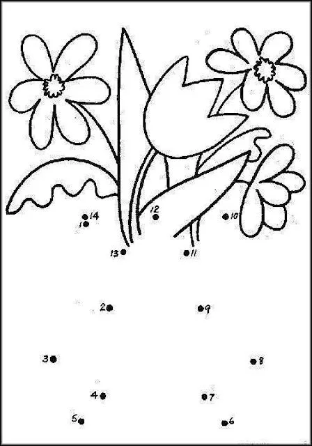 Dibujo de Maceta para unir con puntos y colorear ~ 4 Dibujo Dibujo de Maceta para unir con puntos y colorear ~ 4 Dibujo