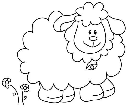 Caras de ovejas para colorear - Imagui