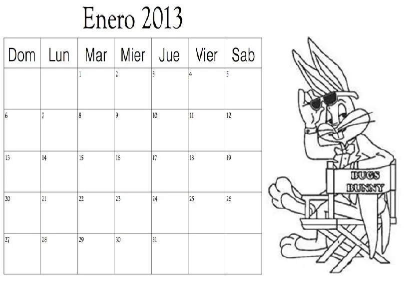 COLOREA TUS DIBUJOS: Calendarios para colorear COLOREA TUS DIBUJOS: Calendarios para colorear