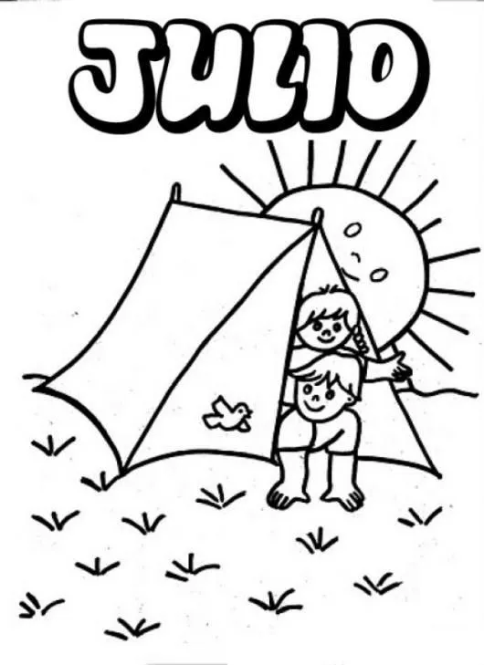 COLOREA TUS DIBUJOS: mes de julio para colorear y pintar COLOREA TUS DIBUJOS: mes de julio para colorear y pintar