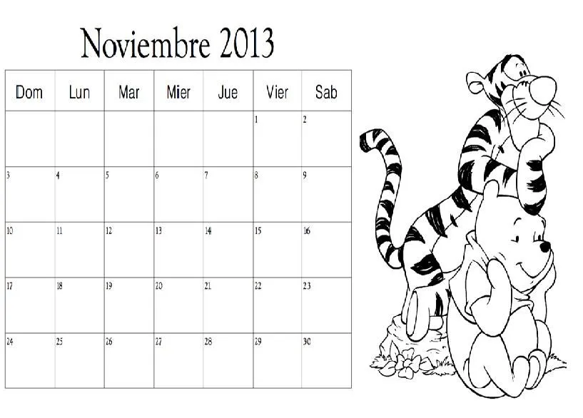 COLOREA TUS DIBUJOS: Dibujo del Mes de Noviembre 2013 para colorear