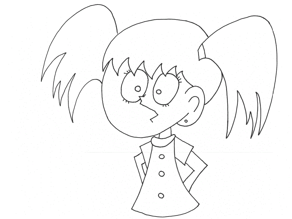 COLOREA TUS DIBUJOS: Niña con cara de sorprendida para colorear COLOREA TUS DIBUJOS: Niña con cara de sorprendida para colorear