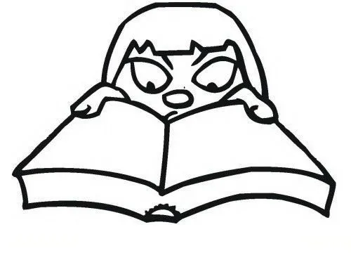COLOREA TUS DIBUJOS: Niña leyendo libro para colorear COLOREA TUS DIBUJOS: Niña leyendo libro para colorear