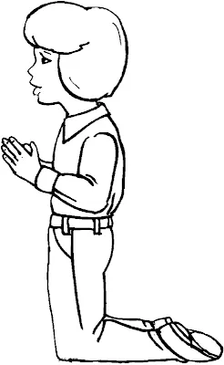 COLOREA TUS DIBUJOS: Niño rezando para colorear COLOREA TUS DIBUJOS: Niño rezando para colorear