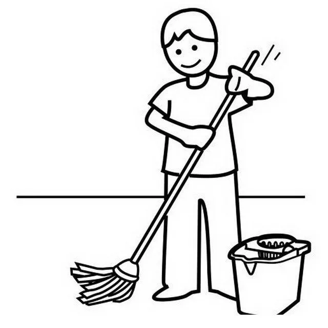 COLOREA TUS DIBUJOS: Utensilios de Limpieza para colorear y pintar
