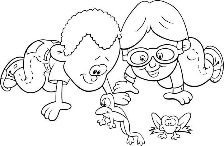 COLOREA TUS DIBUJOS: Niños en el Parque para colorear COLOREA TUS DIBUJOS: Niños en el Parque para colorear