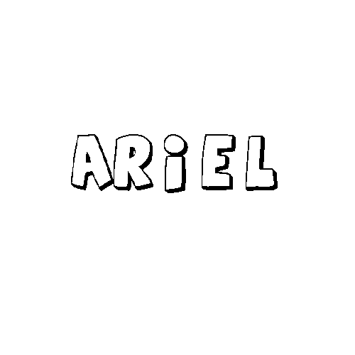 COLOREA TUS DIBUJOS: Nombre Ariel para colorear