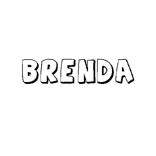 COLOREA TUS DIBUJOS: Nombre Brenda para colorear
