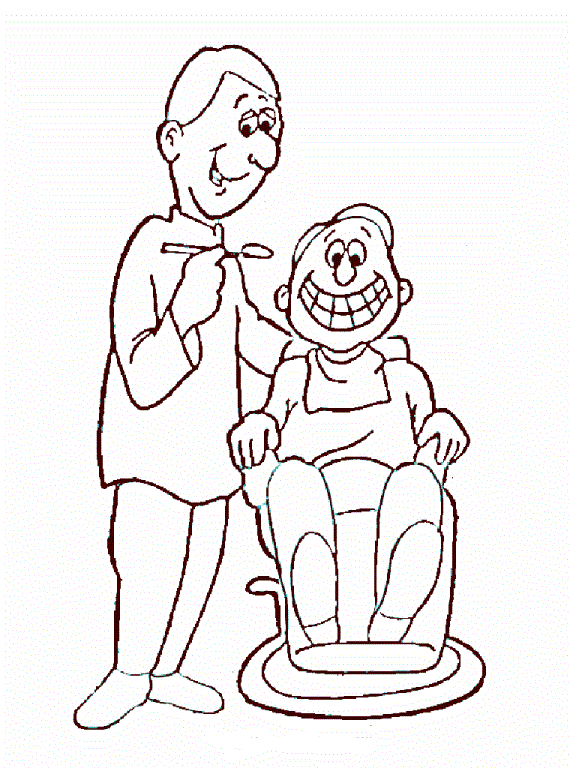 COLOREA TUS DIBUJOS: Odontologos para colorear
