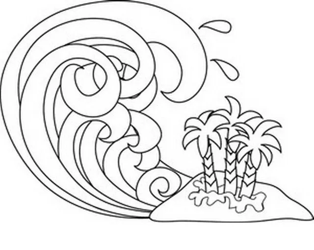 COLOREA TUS DIBUJOS: Olas para colorear y pintar