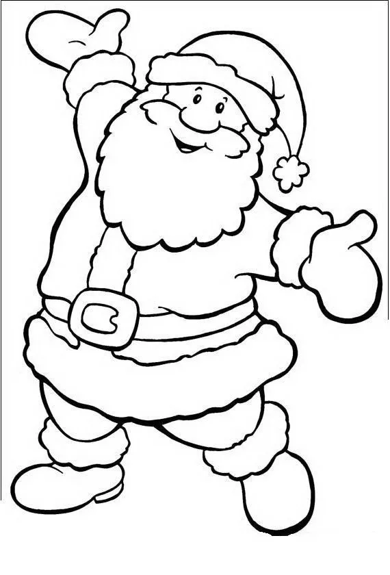 COLOREA TUS DIBUJOS: Papá Noel para colorear y pintar