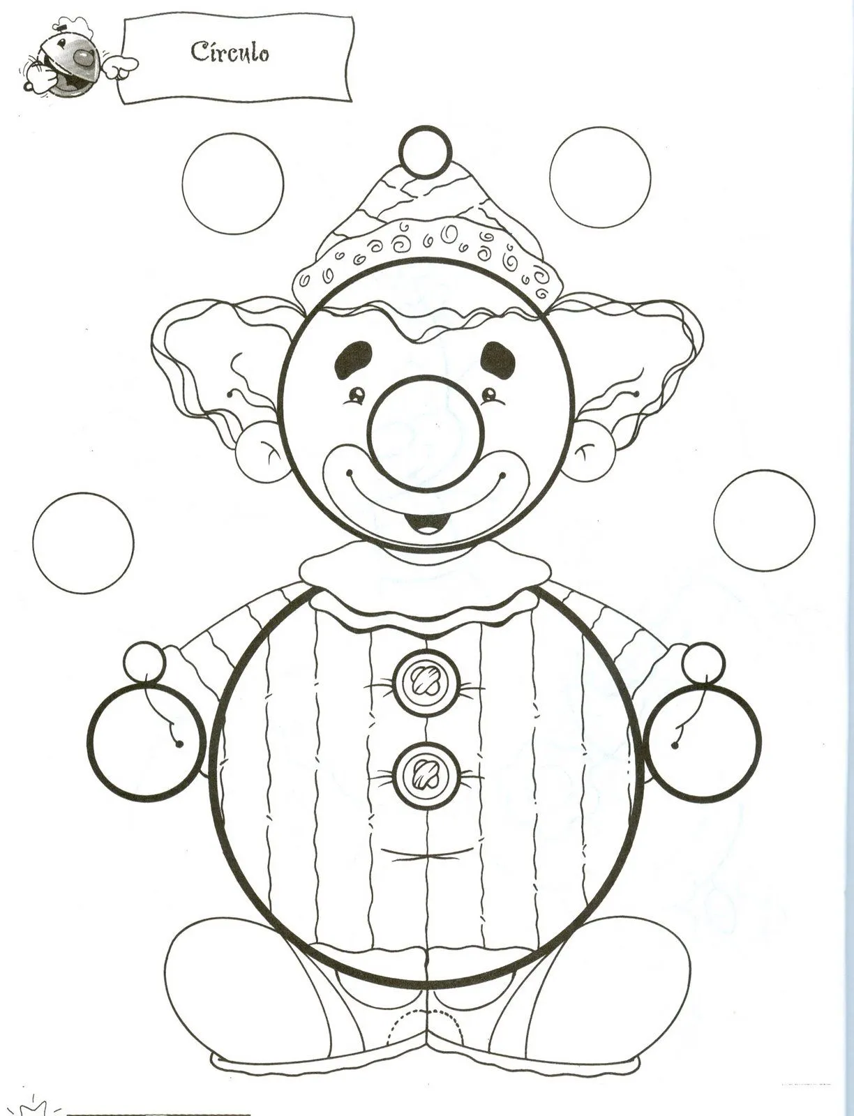 Dibujo de Payaso para colorear