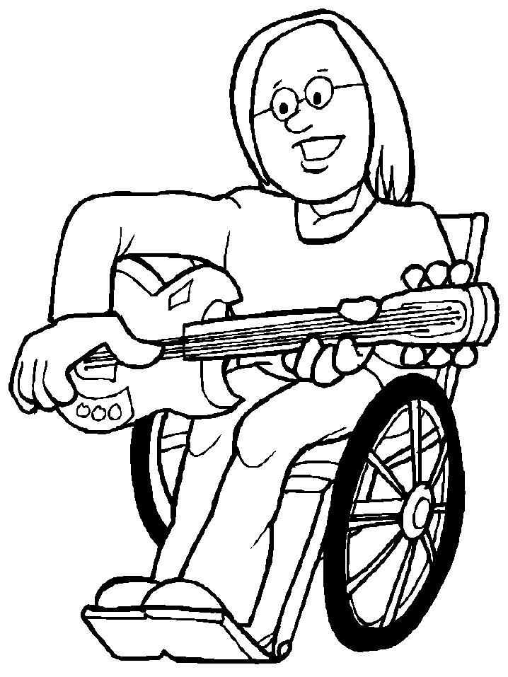 COLOREA TUS DIBUJOS: Personas con discapacidades para colorear COLOREA TUS DIBUJOS: Personas con discapacidades para colorear