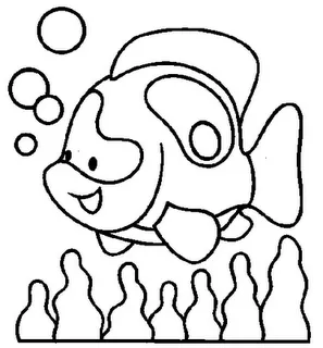 COLOREA TUS DIBUJOS: Pez para colorear