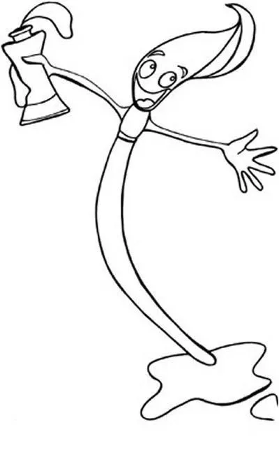 COLOREA TUS DIBUJOS: Pincel contento para colorear y pintar